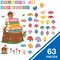 Carson Dellosa Welcome to Our Class 63-Piece Bundle Bulletin Board Set, Colorful Cardstock Banner, Mushroom and Leaf Name Labels, Fairy Tale Forest Theme Decorations for Homeschool and Classroom Decor